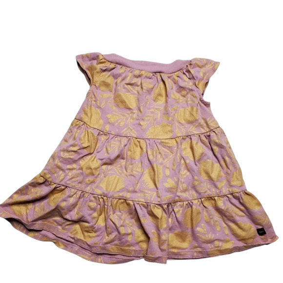 Tea Collection Honey Myrtle Twirl Baby Dress Size: 18-24M Pink/Gold - Picture 4 of 5